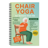 Chair Yoga Notebook for Seniors Strength Balance & Wellness Exercises Orange