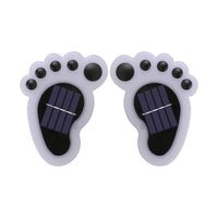 Pair of Bear Paw Decorative Solar Outdoor Lights Wall Lights for Garden Lawn Yard White