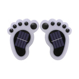 Pair of Bear Paw Decorative Solar Outdoor Lights Wall Lights for Garden Lawn Yard White