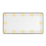 Car Sun Visor Makeup Mirror with 3 Adjustable Light Modes for Travel Truck & SUV