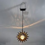 Solar Hanging Sun and Moon Lights for Garden Patio Decor Style 1