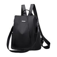 2-in-1 Anti-theft  Backpack Travel Shoulder Bag Water-Resistant Women Bag Black