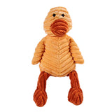 Pet Dog Chew Toy Cute Animal Shape Squeaky Plush Puppy Teeth Toy Yellow Duck
