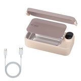 900ml Electric Heated Lunch Box Stainless Steel for Work School Khaki