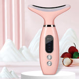 Facial Massager for Face and Neck with LED and Vibration Pink