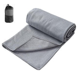 Hot Yoga Towel Microfiber Anti-Slip Mat Towel Gray