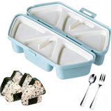6 in 1 Onigiri Mold Triangle Rice Ball Mold Onigiri Maker Sushi Making Kit with Spoon and Fork