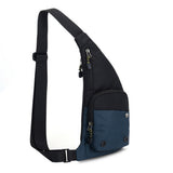 Chest Sling Bag Unisex Large Capacity Crossbody Shoulder Bag Blue