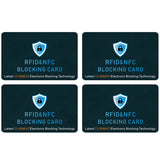 4 Pack RFID NFC Anti Theft Card Protector for Wallets and Passports