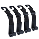 4Pcs Headrest Hooks for Car Adjustable Organizer Storage Hanger Holder for Purse Bags