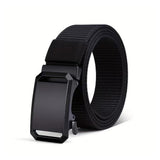 Stretch Tactical Belt for Men Military Work Rigger Hiking Nylon Web Ratchet Quick Release Belt Black