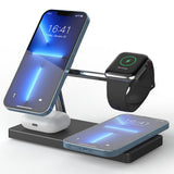 7-in-1 Wireless Charger Dock Station – With Night Light and USB Output Black