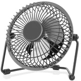USB Powerful Silent Desktop Fan Small Cooling Fan - 4 inch Black