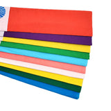 10 PCS Crepe Paper Sheets 50x100cm for Gift Wrapping and Flower Crafts Multicolor
