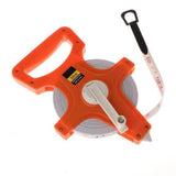30M Tape Measure Fiberglass Open Reel Measuring Metric Imperial