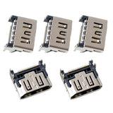 5 PCS HDMI Port Connectors Compatible with PS5 for Mainboard Replacement