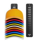 2 Pack Wall Mounted Baseball Cap Hat Rack Organizer for Home Black