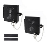 2 PCS Square Rubber Bumper Plug End Cap Cover RV Camper Trailer  for 4 Inch Bumper