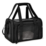 Foldable Travel  Pet Carrier Bag Portable Cat Dog Kennel Bag Black