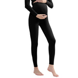Maternity Leggings Over The Belly Buttery Soft Workout Activewear Yoga Womens Pregnancy Pants Black