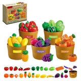 Play Cutting Food Set Educational Toy for Preschool Learning