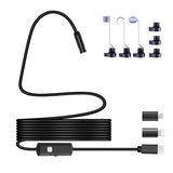 8mm USB C Endoscope Camera 640x480 with 8 LED Lights