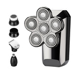 5-in-1 Electric Rotary Shaver Hair Trimmer Cordless Water-resistant Razor
