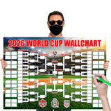 World Cup Schedule Poster Football Merchandise Decorations Soccer Match Decor Wall Chart