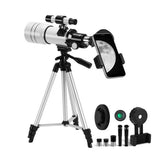 150X Magnification Telescope Kit for Beginners – 70mm Aperture with Tripod and Smartphone Holder