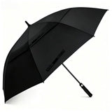 Auto Open Golf Umbrella 30 Inch Extra Large Double Layer Windproof Black