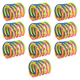 40Pcs Cat Spring Toys Colorful Cat Spiral Bouncy Toys Interactive Toys for Cats and Kittens