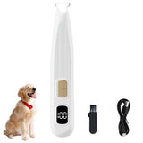 Cordless LED Dual-Speed Pet Paw Trimmer for Dogs & Cats White