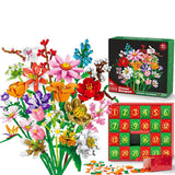 Flower Bouquet Building Blocks Advent Calendar – Christmas Gift Box