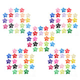 100PCS Colorful Y2K Star Snap Hair Clips and Barrettes