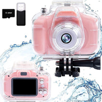 Underwater Camera for Kids – Waterproof Pool Toy Camera Ages 8-12 Pink