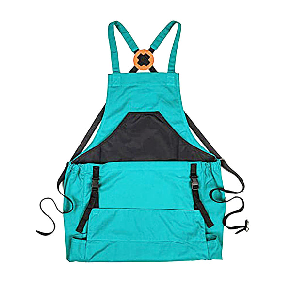 Gardening Apron with Pockets Harvest Weeding Garden Tools Blue
