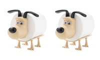 2 PCS Dog Shaped Toilet Paper Holder – Fun Tissue Dispenser for Bathroom/Office
