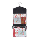 Double Sided Hanging Gift Wrap Organizer Wrapping Paper Bag Storage Black