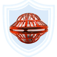 Flying Orb LED Hover Ball Toy – Galaxy Boomerang Spinner with Lights Red