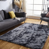 Cute Furry Pastel Rug Soft Fluffy Carpet for Living room Gray