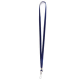 50PCS ID Badge Lanyards Polyester Flat with 360 Swivel Hooks Blue