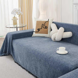 Sofa Towels Couch Throw Cover Blanket Lounge Slipcover Protector Decor Blue