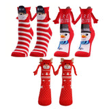 3 Pairs of Christmas Hands Holding Socks with Magnetic Hands for Couples Bestie Style 1
