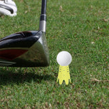 Reusable Plastic Golf Tees Lightweight for Indoor and Outdoor Golf Practice Yellow
