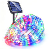 Solar Rope Lights 12m 100 LED with 8 Modes for Parties and Weddings Multicolor