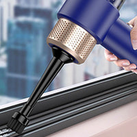 4-in-1 Handheld Car Vacuum Cleaner Portable Cordless Air Duster with LED Light for Car Home Office Blue
