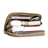 Phone Lanyard Clip and Go Strap with Wallet Crossbody Beige