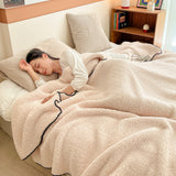 Sherpa Throw Blanket Winter Fuzzy Throws Cozy Blanket Khaki