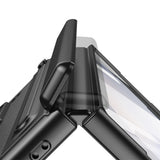 Shockproof Case For Samsung Z Fold 7 with Pen Holder Full Coverage Hinge Protection Black