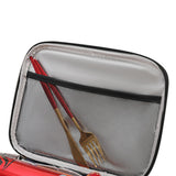 Double Layer Insulated Lunch Bag – Portable Cooler Food Tote Black
